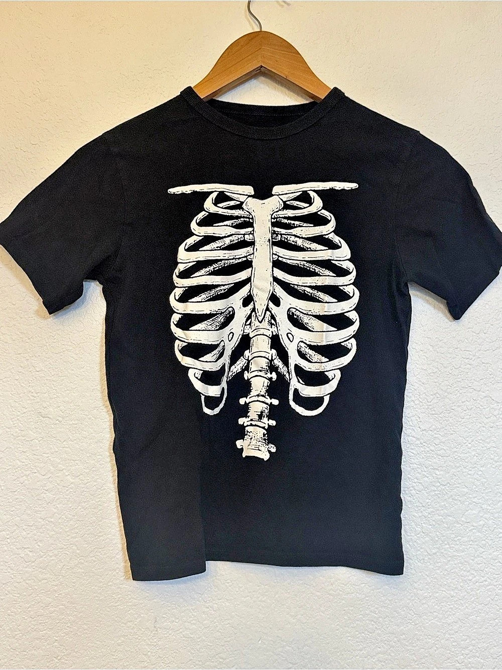 PLACE children’s Graphic Ribcage Tee Black Medium